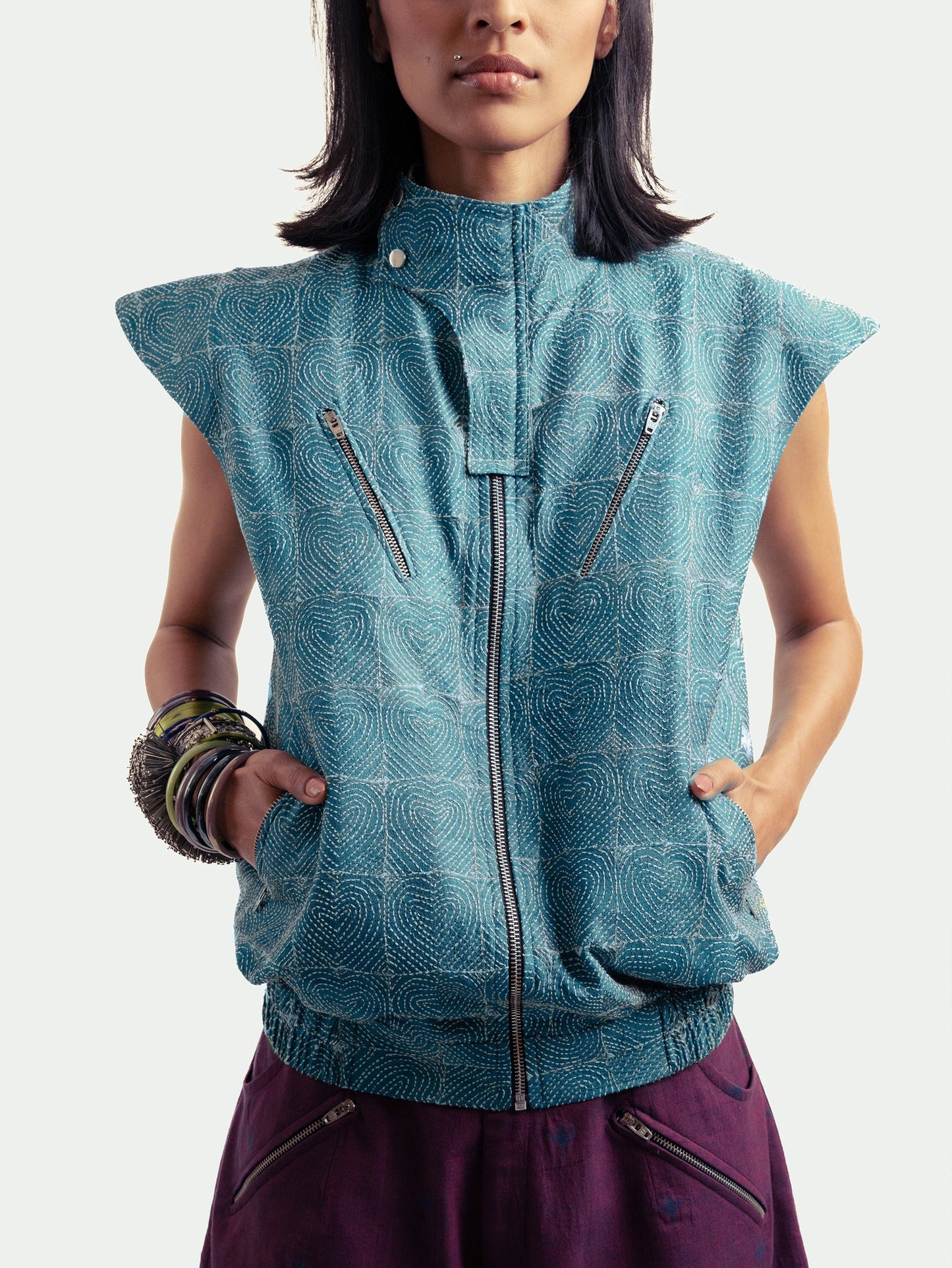 First Cut Kantha Jacket